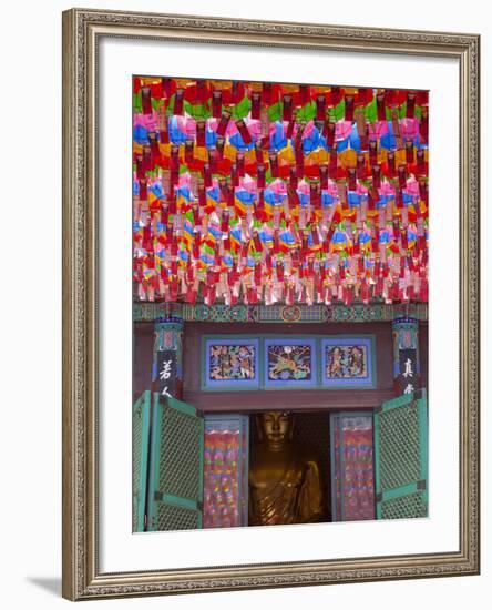 Korea, Seoul, Gangnam, Bongeunsa Temple, Lanterns, Lotus Lantern Festival Celebrations for Bhuddda'-Jane Sweeney-Framed Photographic Print