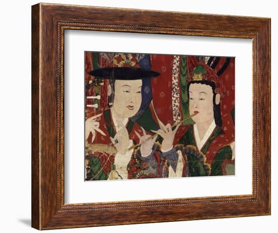 Korea, Suguksa Temple, Painting of Guardian Deities-null-Framed Giclee Print