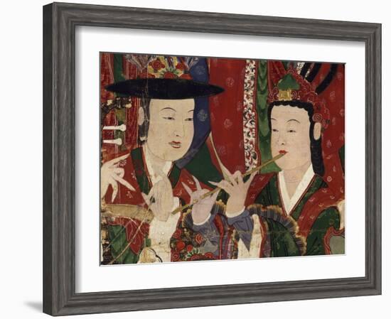 Korea, Suguksa Temple, Painting of Guardian Deities-null-Framed Giclee Print