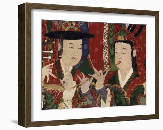 Korea, Suguksa Temple, Painting of Guardian Deities-null-Framed Giclee Print