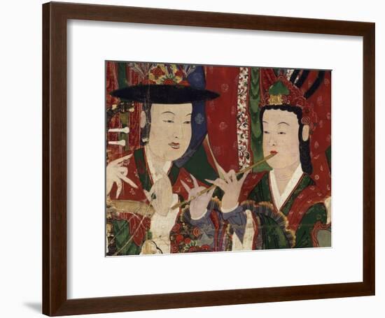 Korea, Suguksa Temple, Painting of Guardian Deities-null-Framed Giclee Print