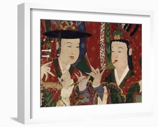 Korea, Suguksa Temple, Painting of Guardian Deities-null-Framed Giclee Print