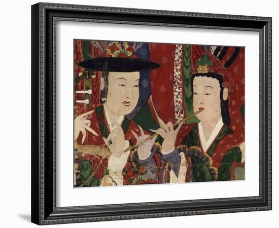 Korea, Suguksa Temple, Painting of Guardian Deities-null-Framed Giclee Print