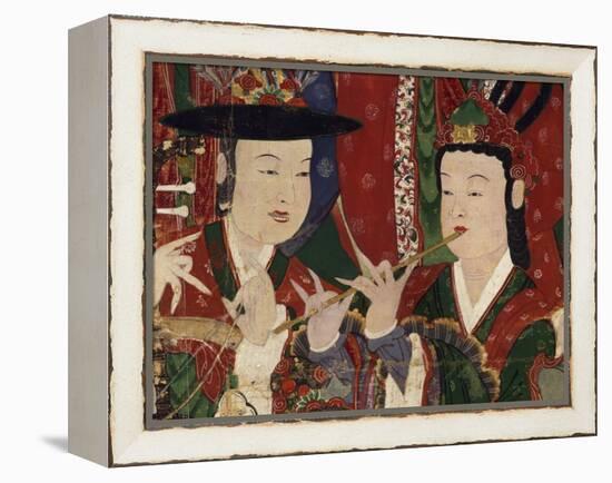Korea, Suguksa Temple, Painting of Guardian Deities-null-Framed Premier Image Canvas