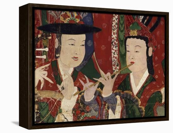 Korea, Suguksa Temple, Painting of Guardian Deities-null-Framed Premier Image Canvas