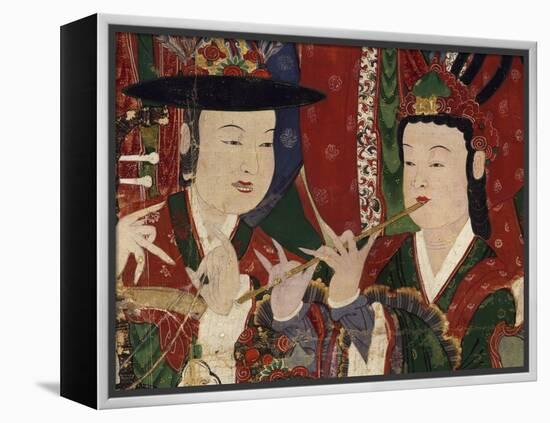 Korea, Suguksa Temple, Painting of Guardian Deities-null-Framed Premier Image Canvas