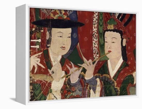 Korea, Suguksa Temple, Painting of Guardian Deities-null-Framed Premier Image Canvas