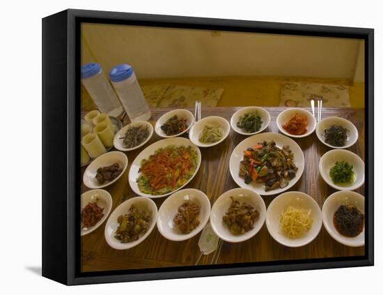 Korean Dishes, Gayasan National Park, South Korea-Ellen Clark-Framed Premier Image Canvas