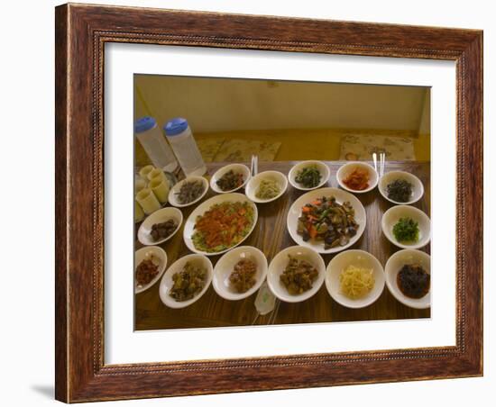 Korean Dishes, Gayasan National Park, South Korea-Ellen Clark-Framed Photographic Print