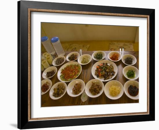 Korean Dishes, Gayasan National Park, South Korea-Ellen Clark-Framed Photographic Print