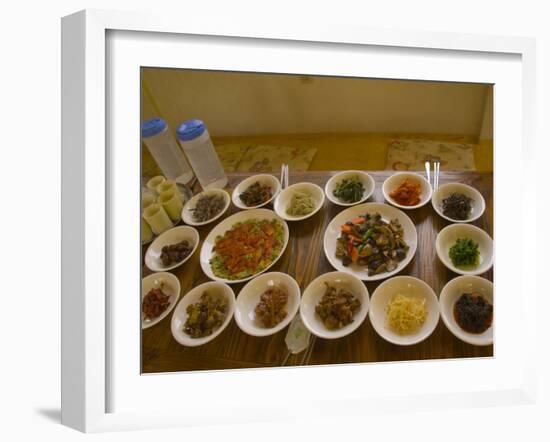 Korean Dishes, Gayasan National Park, South Korea-Ellen Clark-Framed Photographic Print
