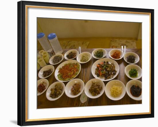 Korean Dishes, Gayasan National Park, South Korea-Ellen Clark-Framed Photographic Print