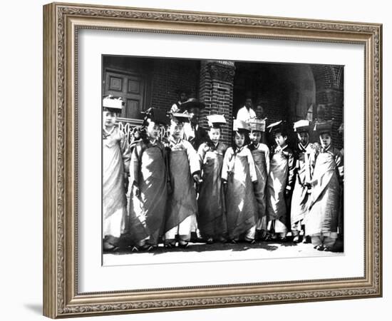 Korean Girls, 1900-null-Framed Giclee Print