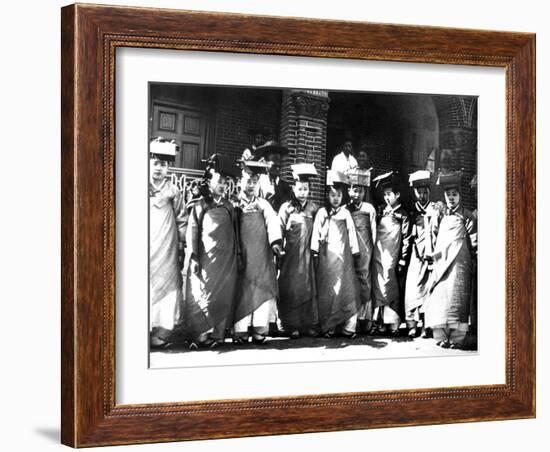 Korean Girls, 1900-null-Framed Giclee Print