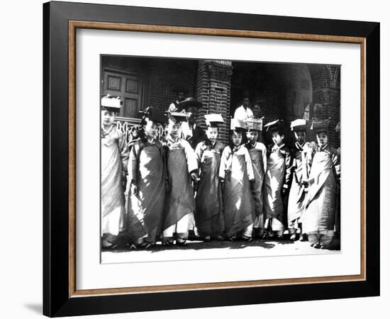 Korean Girls, 1900-null-Framed Giclee Print