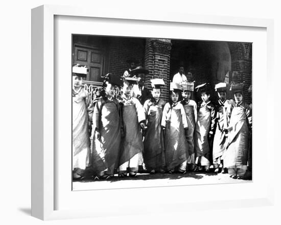 Korean Girls, 1900-null-Framed Giclee Print