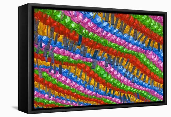 Korean Paper Lanterns-Jon Hicks-Framed Premier Image Canvas