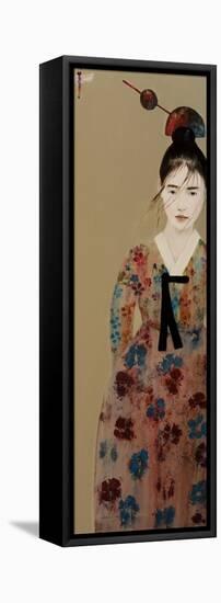 Korean Princess with Dragonflies study 2; 2017-Susan Adams-Framed Premier Image Canvas