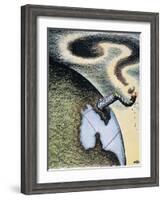 Korean War: Cartoon, 1950-Daniel R. Fitzpatrick-Framed Giclee Print