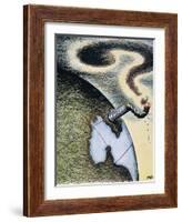 Korean War: Cartoon, 1950-Daniel R. Fitzpatrick-Framed Giclee Print