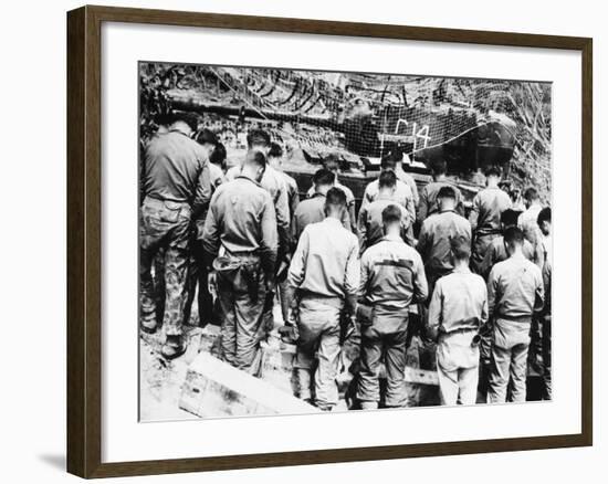 Korean War: Church Service-null-Framed Photographic Print