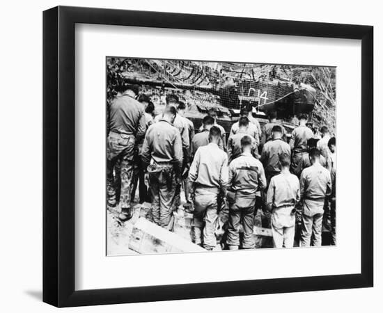 Korean War: Church Service-null-Framed Photographic Print