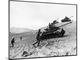 Korean War: Infantrymen-null-Mounted Giclee Print