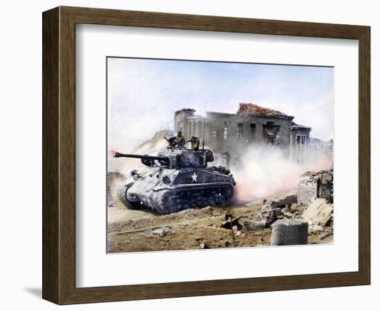 Korean War: Tank, 1951-null-Framed Photographic Print