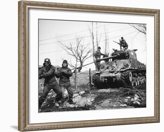 Korean War: Tank, 1951-null-Framed Photographic Print