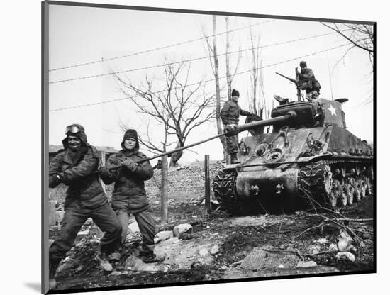 Korean War: Tank, 1951-null-Mounted Photographic Print