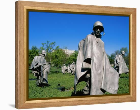 Korean War Veterans Memorial Washington, D.C. USA-null-Framed Premier Image Canvas