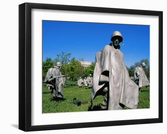 Korean War Veterans Memorial Washington, D.C. USA-null-Framed Photographic Print