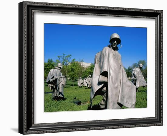 Korean War Veterans Memorial Washington, D.C. USA-null-Framed Photographic Print