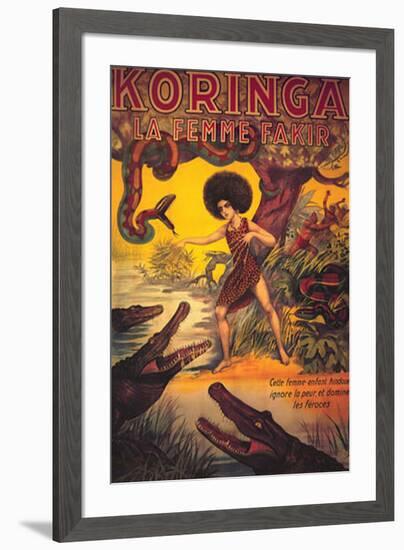 Koringa, La Femme Fakir-null-Framed Art Print