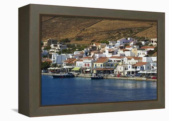 Korissia Harbour, Kea Island, Cyclades, Greek Islands, Greece, Europe-Tuul-Framed Premier Image Canvas