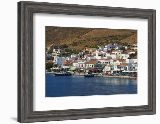 Korissia Harbour, Kea Island, Cyclades, Greek Islands, Greece, Europe-Tuul-Framed Photographic Print