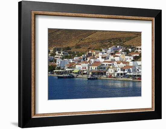 Korissia Harbour, Kea Island, Cyclades, Greek Islands, Greece, Europe-Tuul-Framed Photographic Print