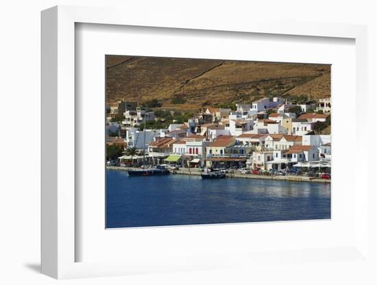 Korissia Harbour, Kea Island, Cyclades, Greek Islands, Greece, Europe-Tuul-Framed Photographic Print