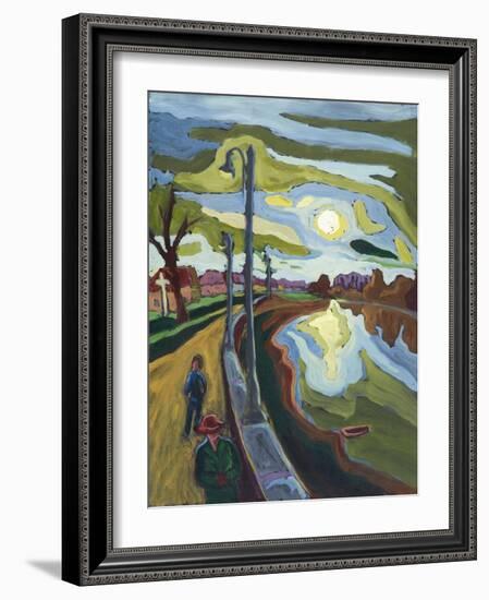 Koros-Bank Evenings, 2008-Marta Martonfi-Benke-Framed Giclee Print