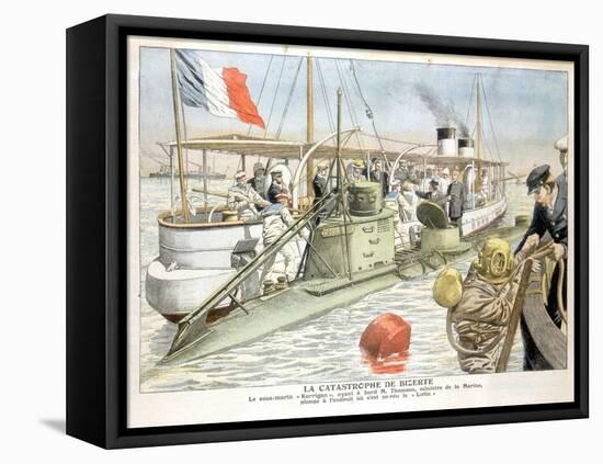 Korrigan, French Navy Submarine, 1906-null-Framed Premier Image Canvas