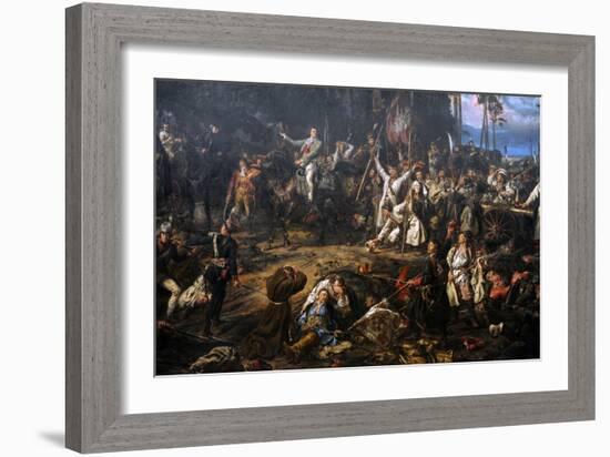 Kosciuszko in the Battle of Raclawice, 1794, 1888-Jan Matejko-Framed Giclee Print