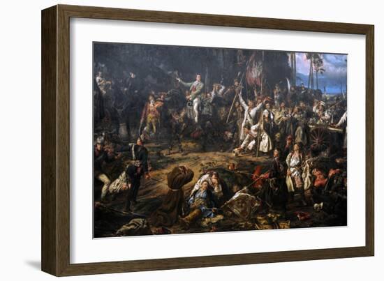 Kosciuszko in the Battle of Raclawice, 1794, 1888-Jan Matejko-Framed Giclee Print