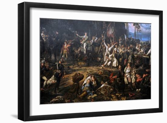 Kosciuszko in the Battle of Raclawice, 1794, 1888-Jan Matejko-Framed Giclee Print