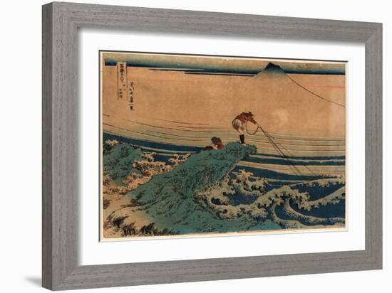 Koshu Kajikazawa-Katsushika Hokusai-Framed Giclee Print