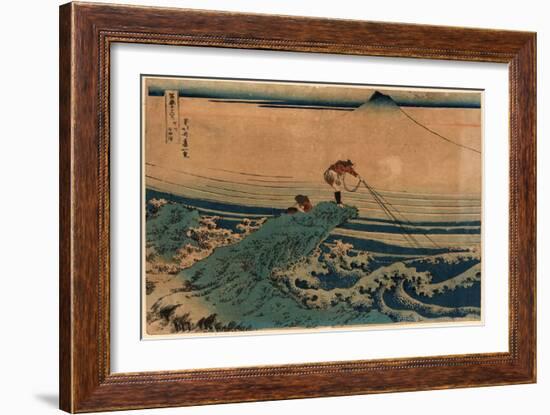 Koshu Kajikazawa-Katsushika Hokusai-Framed Giclee Print