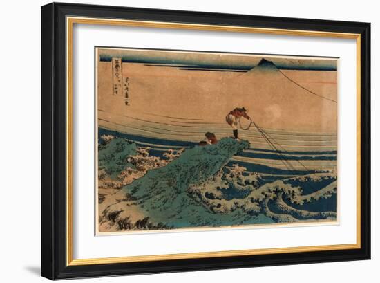 Koshu Kajikazawa-Katsushika Hokusai-Framed Giclee Print