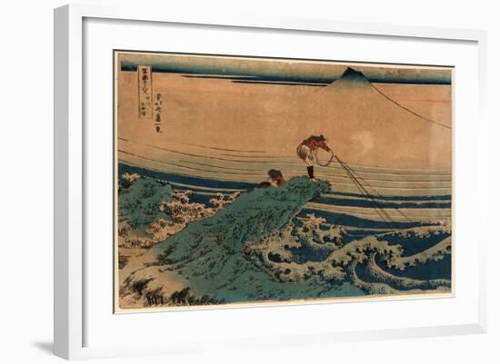 Koshu Kajikazawa-Katsushika Hokusai-Framed Giclee Print