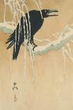 Blackbird in Snow-Koson Ikeda-Mounted Art Print
