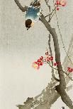 Five White Herons Standing in Water; Snow Falling-Koson Ohara-Giclee Print