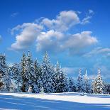 Frosty Morning in the Mountains, Panorama of Winter Mountains, Ukraine, Carpathians-Kotenko-Photographic Print